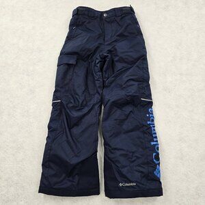 Columbia Omni Heat Snow Pants Boys Size M 10/12 Omni Tech Waterproof Blue